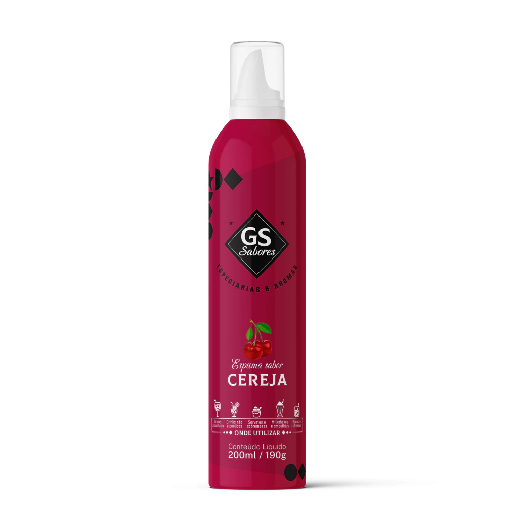 Espuma de Cereza para Bebidas