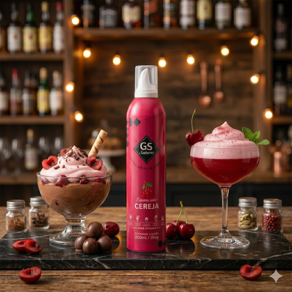 Espuma de Cereza para Bebidas · Imagen 2