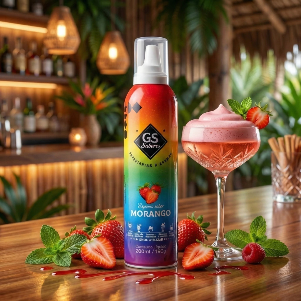 Espuma de Frutilla para Bebidas · Imagen 2