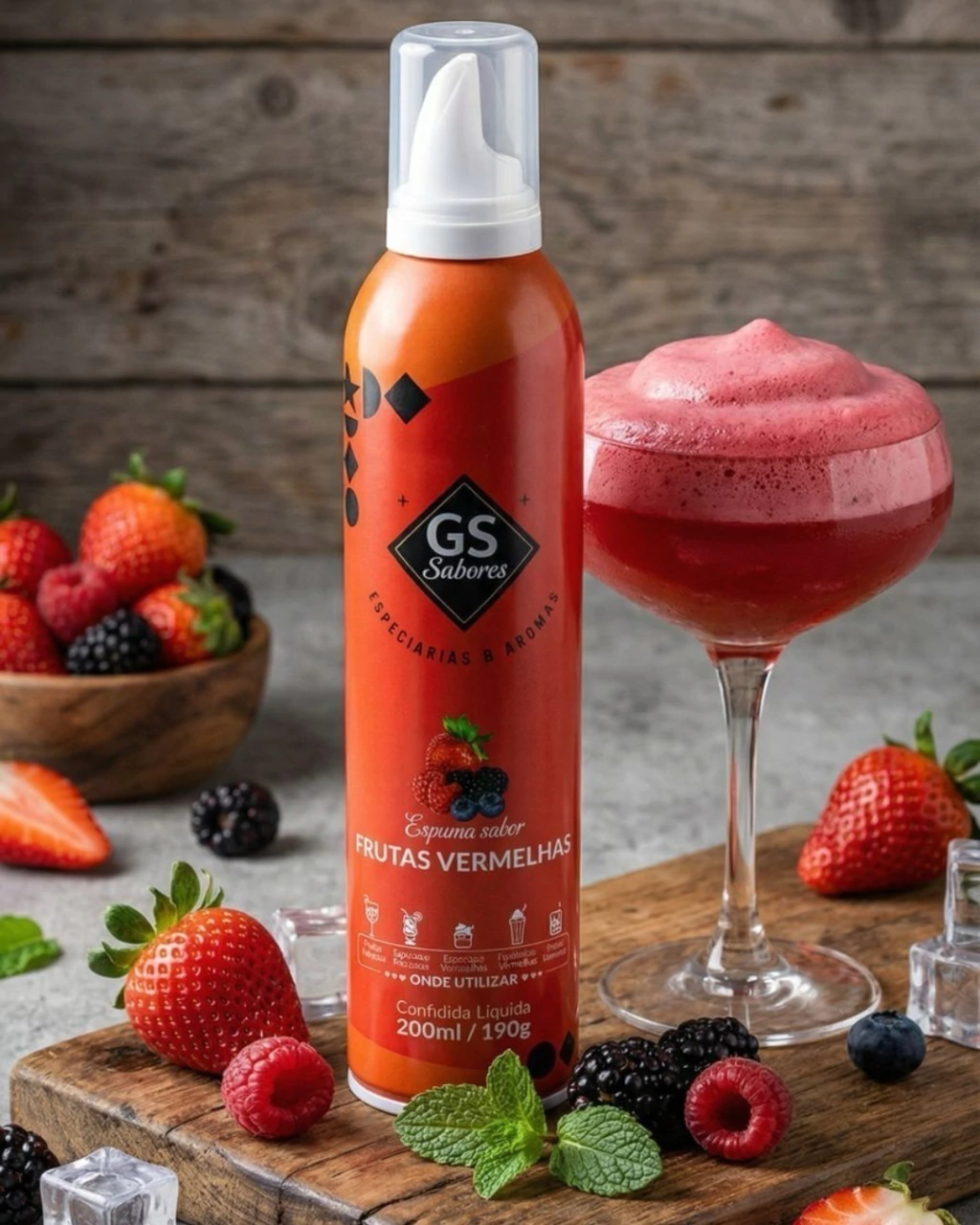 Espuma de Frutos Rojos para Bebidas · Imagen 4